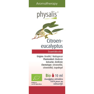 Olejek Eteryczny Eukaliptus Cytrynowy BIO 10ml | PHYSALIS - Ekochatka