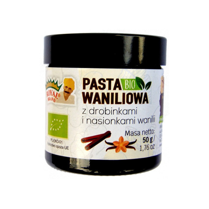Pasta Waniliowa BIO 50g | ROYAL BRAND - Ekochatka