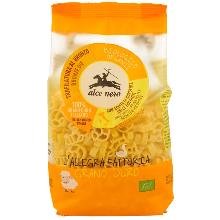 Makaron (Semolinowy) dla Dzieci Farma BIO 250g | ALCE NERO - Ekochatka