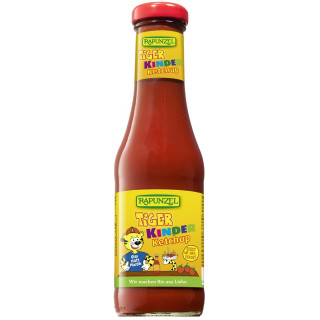 Ketchup dla Dzieci Tiger bez Dodatku Cukrów BIO 450ml | RAPUNZEL - Ekochatka