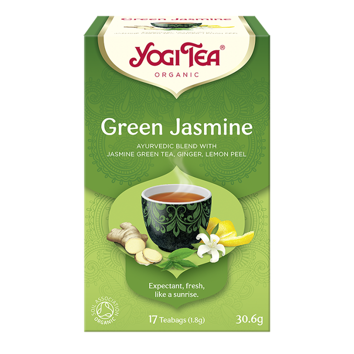 Herbata Zielona Jaśminowa (Green Jasmine) BIO (17x1,8g) 30,6g | YOGI TEA - Ekochatka