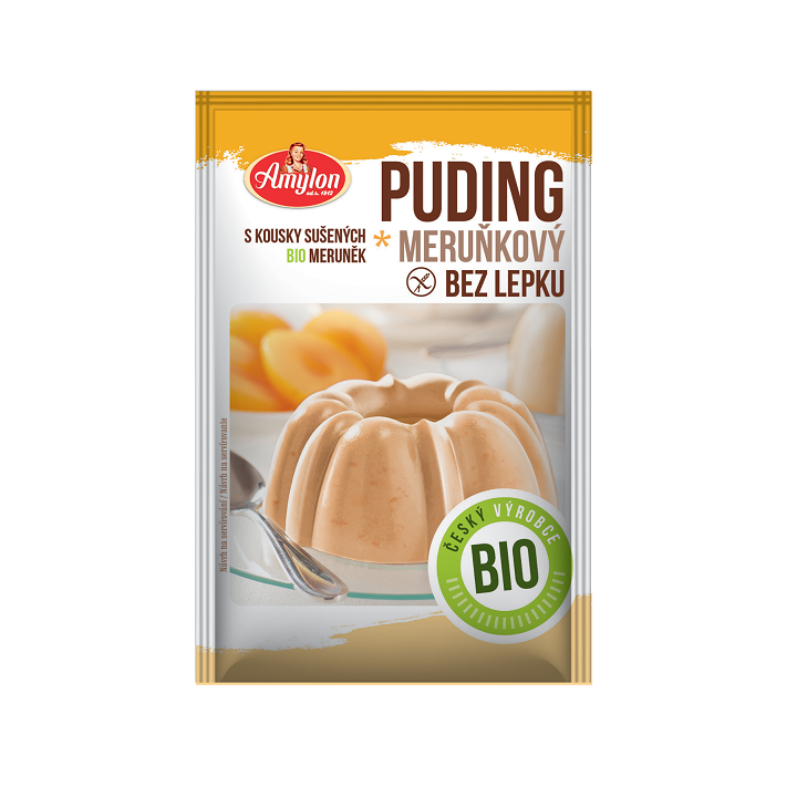 Budyń Morelowy Bezglutenowy BIO 40g | AMYLON - Ekochatka