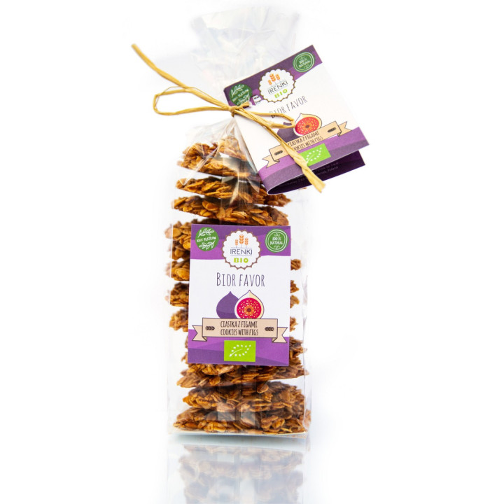 Ciastka Owsiane z Figami Bezglutenowe BIO 150g | IRENKI - Ekochatka