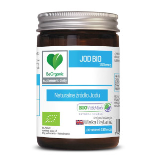 Jod BIO (150 Μg) 100 Tabletek | BE ORGANIC - Ekochatka