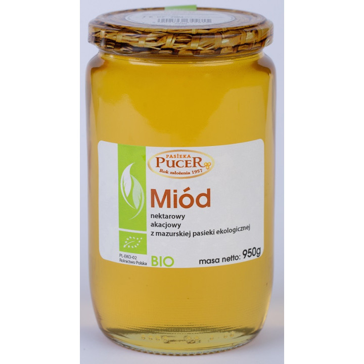 Miód Akacjowy  BIO 950g | PASIEKA PUCER - Ekochatka