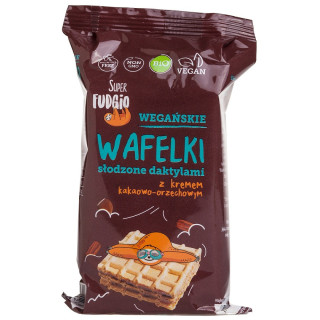 Wafelki z Kremem Kakaowo Orzechowym Słodzone Daktylami BIO (4szt.) 120 | ME GUSTO - Ekochatka