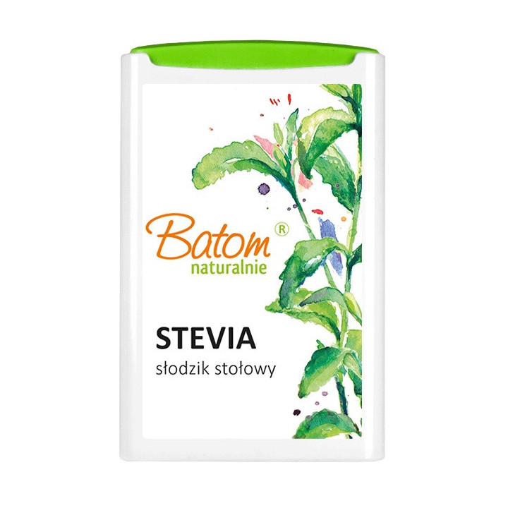 Stevia Pastylki w Dozowniku (300szt.) 18g | BATOM - Ekochatka