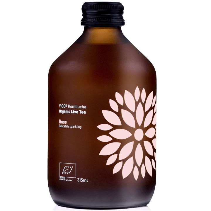 Kombucha Różana Bezglutenowa BIO 330 ml | VIGO YOKO - Ekochatka