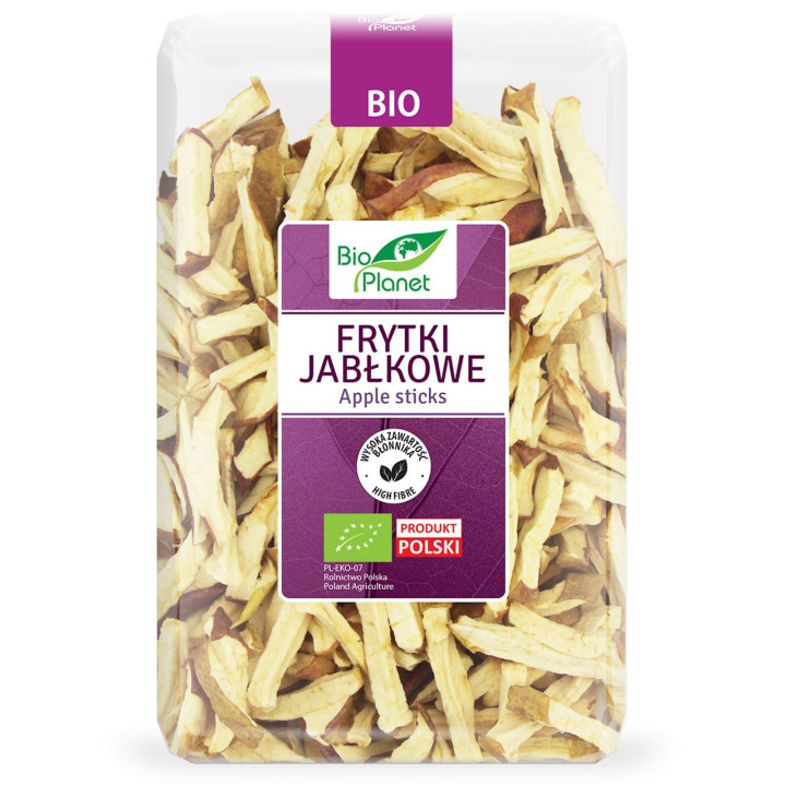 Frytki Jabłkowe Bezglutenowe BIO 300g | BIO PLANET - Ekochatka