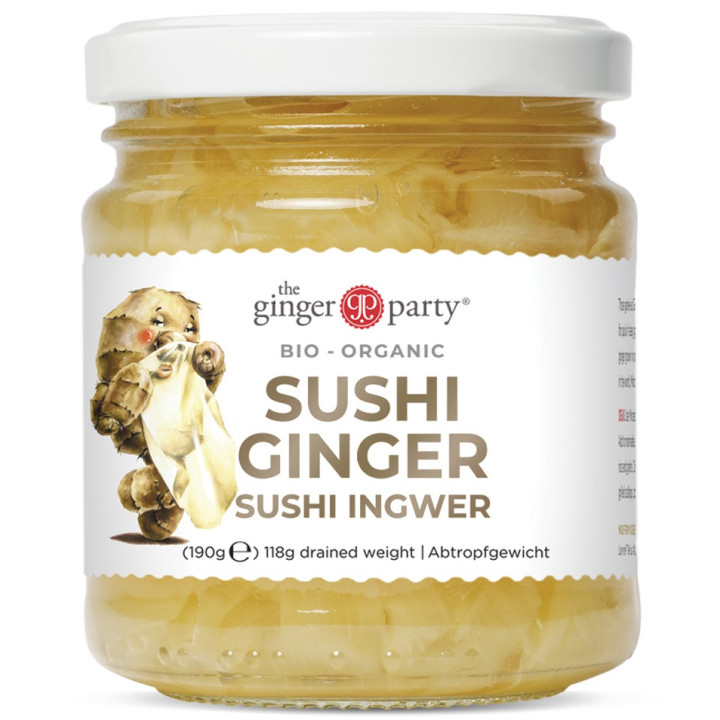 Imbir Marynowany do Sushi BIO 190g (118g) | GINGER PEOPLE - Ekochatka