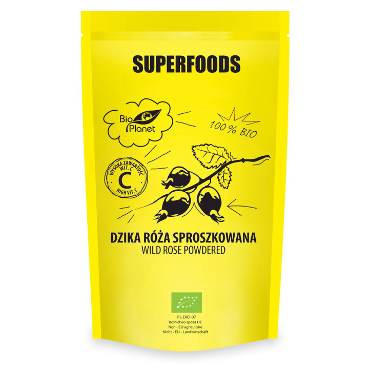 Dzika Róża Sproszkowana BIO 150g | BIO PLANET - Ekochatka