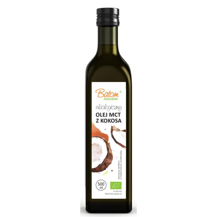 Olej Kokosowy MCT Keto BIO 500ml | BATOM - Ekochatka