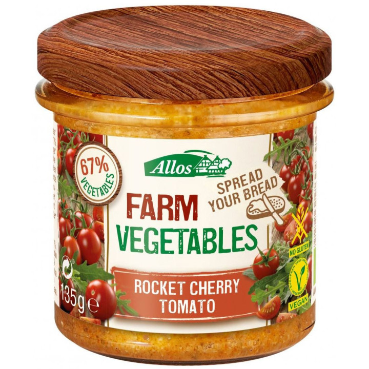 Pasta Warzywna z Pomidorami Cherry i Rukolą Bezglutenowa BIO 135g | ALLOS - Ekochatka