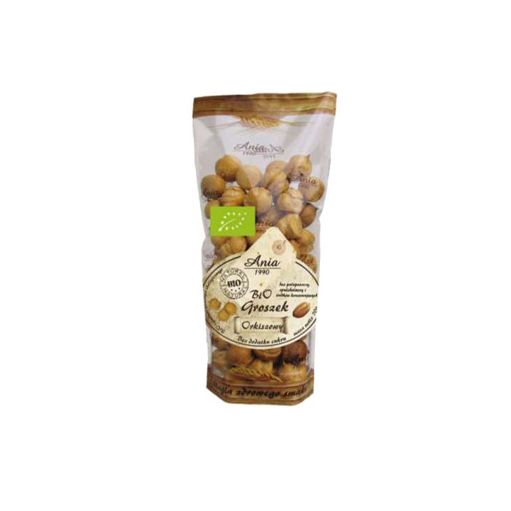 Groszek Ptysiowy Orkiszowy bez Dodatku Cukrów BIO 70g | BIO ANIA - Ekochatka