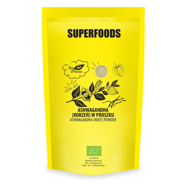 Ashwagandha Sproszkowana BIO 500g | BIO PLANET - Ekochatka