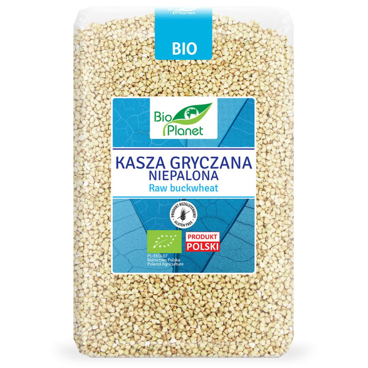 Kasza Gryczana Niepalona Bezglutenowa BIO 2kg | BIO PLANET - Ekochatka