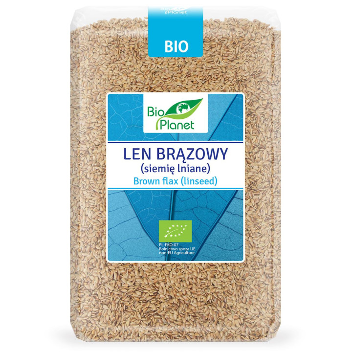 Len Brązowy (Siemię Lniane) BIO 2kg | BIO PLANET - Ekochatka