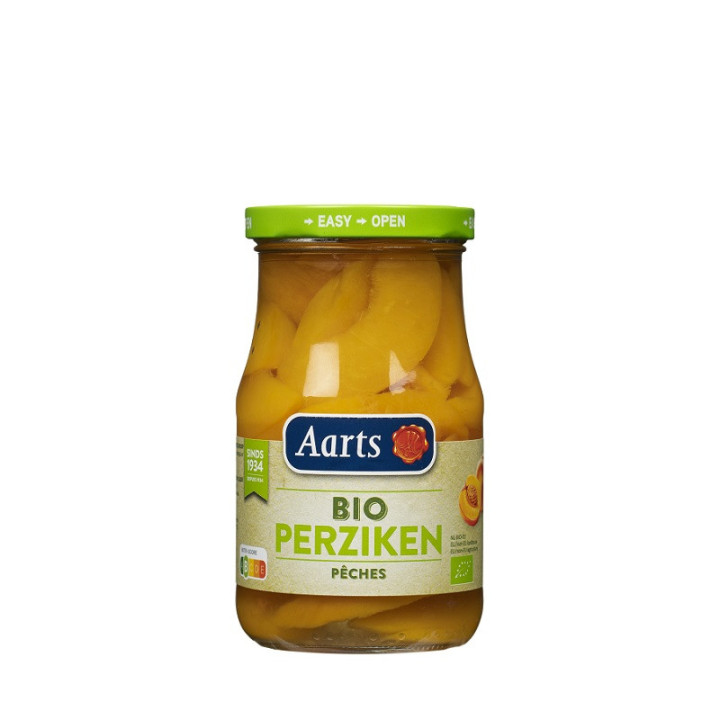 Brzoskwinie Plastry w Lekkim Syropie BIO 350g (190g) (Słoik) | AARTS - Ekochatka