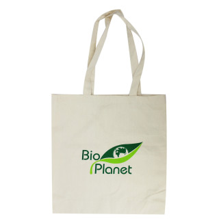 Torba Bawełniana z Dnem i Bokami z Logo BIO Planet | MARKETING - torby, standy, magazyny, mater. promo - Ekochatka