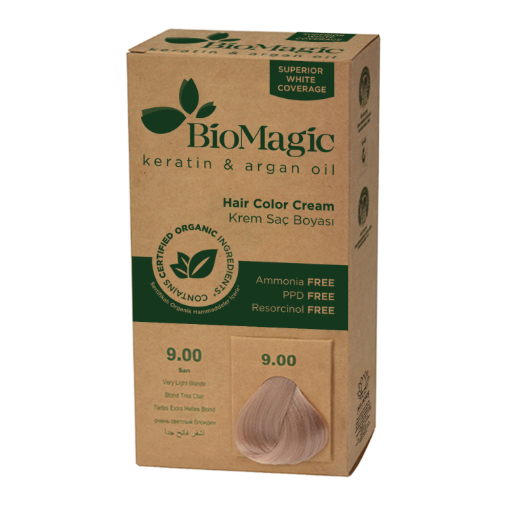 Farba do Włosów Bardzo Jasny Blond (9.00) 250g | BIOMAGIC - Ekochatka