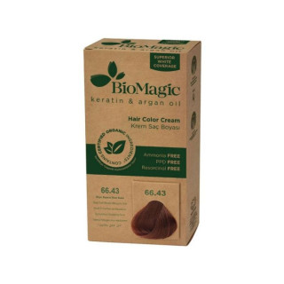 Farba do Włosów Bardzo Ciemny Mahoniowy Blond (66.43) 250g | BIOMAGIC - Ekochatka