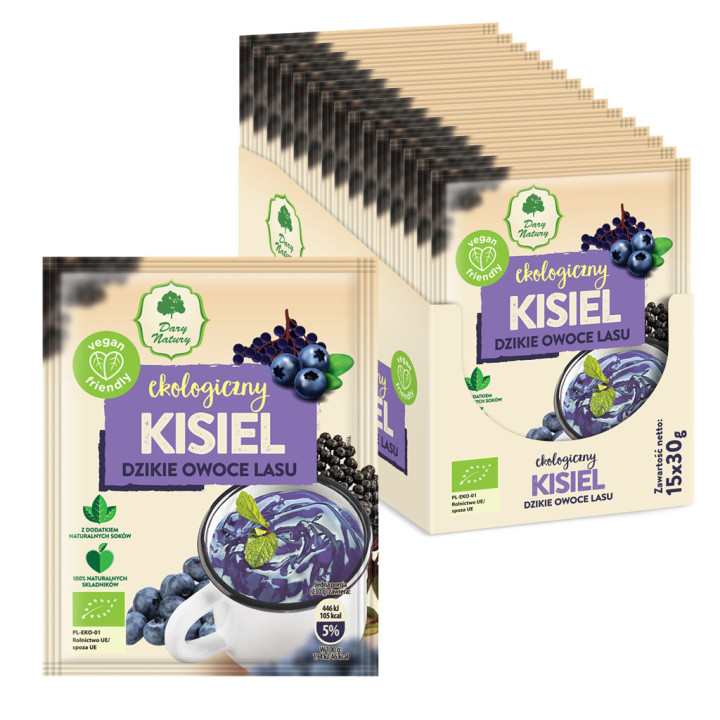 Kisiel Instant Dzikie Owoce Lasu Bezglutenowy BIO 30g | DARY NATURY - inne - Ekochatka