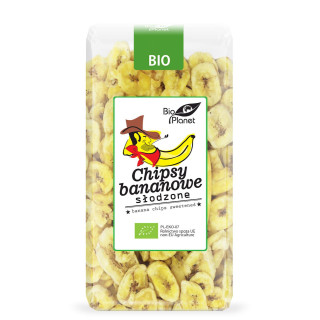 Chipsy Bananowe Słodzone BIO 350g | BIO PLANET - seria PRZEKĄSKI - Ekochatka