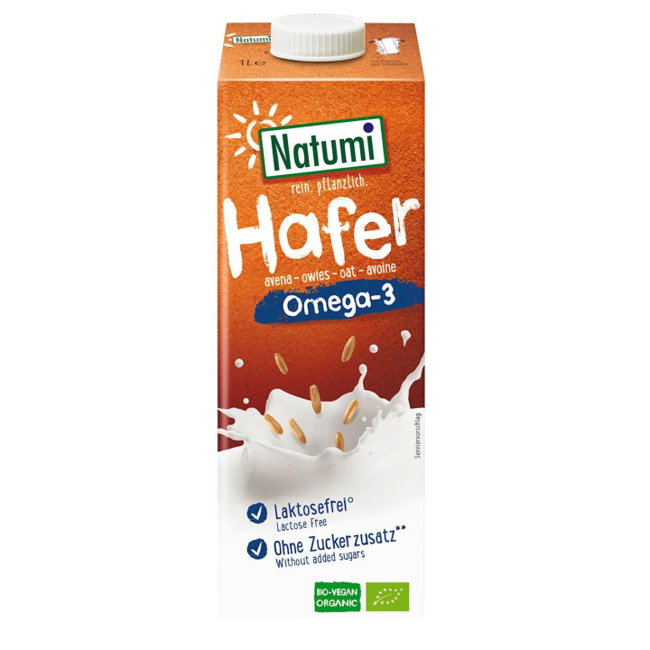 Napój Owsiany Omega-3 bez Dodatku Cukrów BIO 1l | NATUMI - Ekochatka