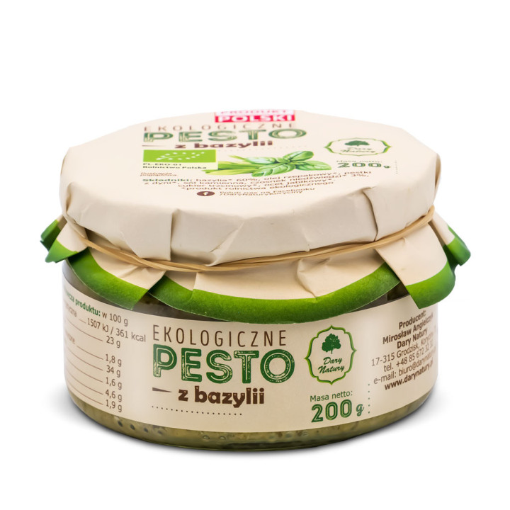Pesto z Bazylii BIO 200g | DARY NATURY - inne - Ekochatka