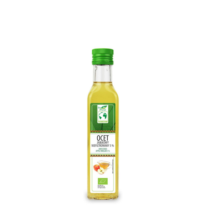 Ocet Jabłkowy 5 % Niefiltrowany BIO 250ml | BIO PLANET - seria INNE - Ekochatka