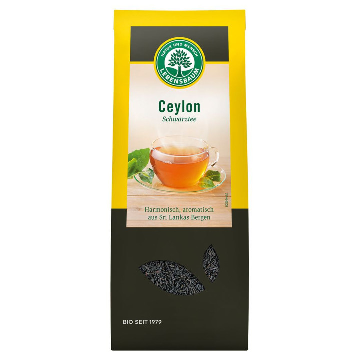 Herbata Czarna Liściasta Cejlońska BIO 75g | LEBENSBAUM - Ekochatka
