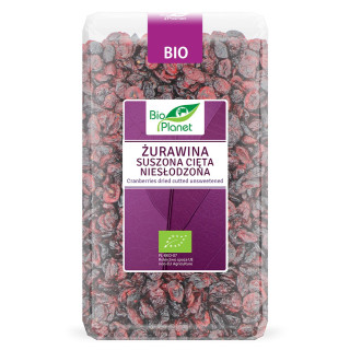 Żurawina Suszona Cięta Niesłodzona BIO 1kg | BIO PLANET - Ekochatka