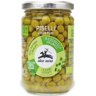 Groszek Zielony w Zalewie BIO 300g (200g) (Słoik) | ALCE NERO - Ekochatka