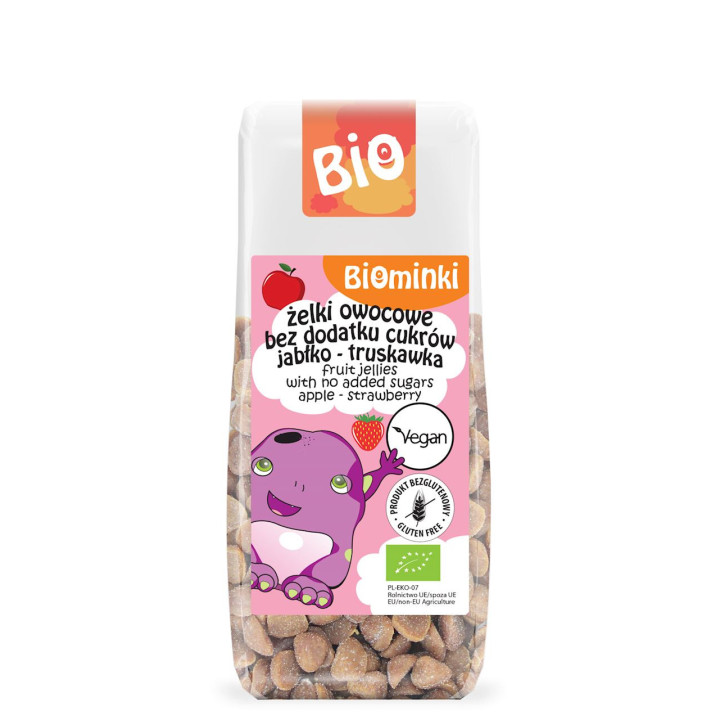 Żelki Owocowe bez Dodatku Cukrów Bezglutenowe BIO 75g | BIOMINKI - Ekochatka