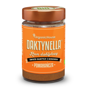 Krem Kokos Daktyle Medjool Pomarańcza Bezglutenowy BIO 190g | ORGANICHOUSE - Ekochatka