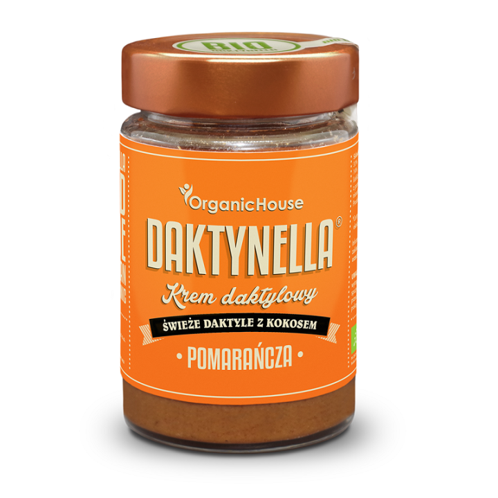 Krem Kokos Daktyle Medjool Pomarańcza Bezglutenowy BIO 190g | ORGANICHOUSE - Ekochatka