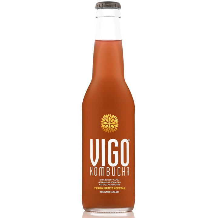 Kombucha z Yerba Mate Bezglutenowa BIO 330ml | VIGO YOKO - Ekochatka