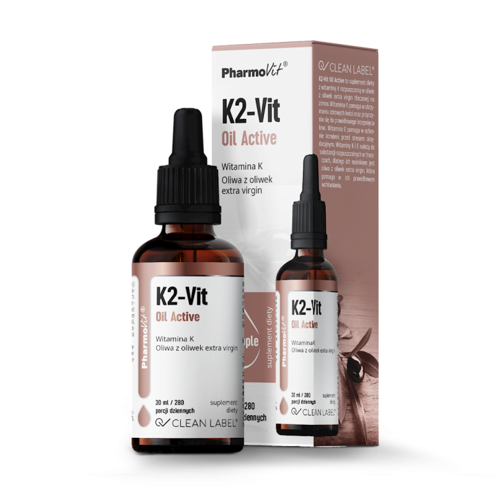 Witamina K2 w Kroplach (75 Μg) Bezglutenowa 30ml | PHARMOVIT - Ekochatka