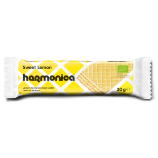 Wafelek z Samopszy z Kremem Mleczno Cytrynowym BIO 30g | HARMONICA - Ekochatka