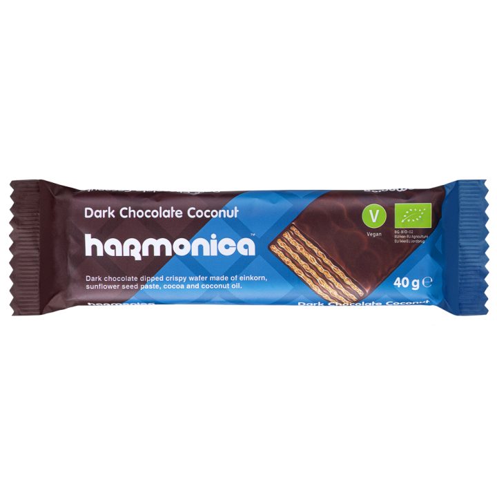 Wafelek z Samopszy z Kremem Kokosowo Kakaowym w Polewie Czekoladowej B | HARMONICA - Ekochatka