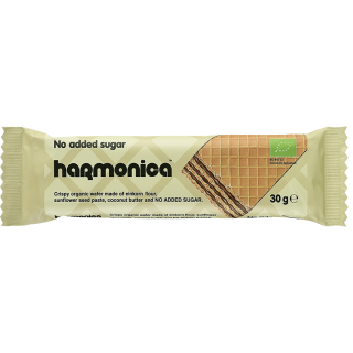 Wafelek z Samopszy z Kremem Mleczno Kakaowym bez Dodatku Cukrów BIO 30 | HARMONICA - Ekochatka