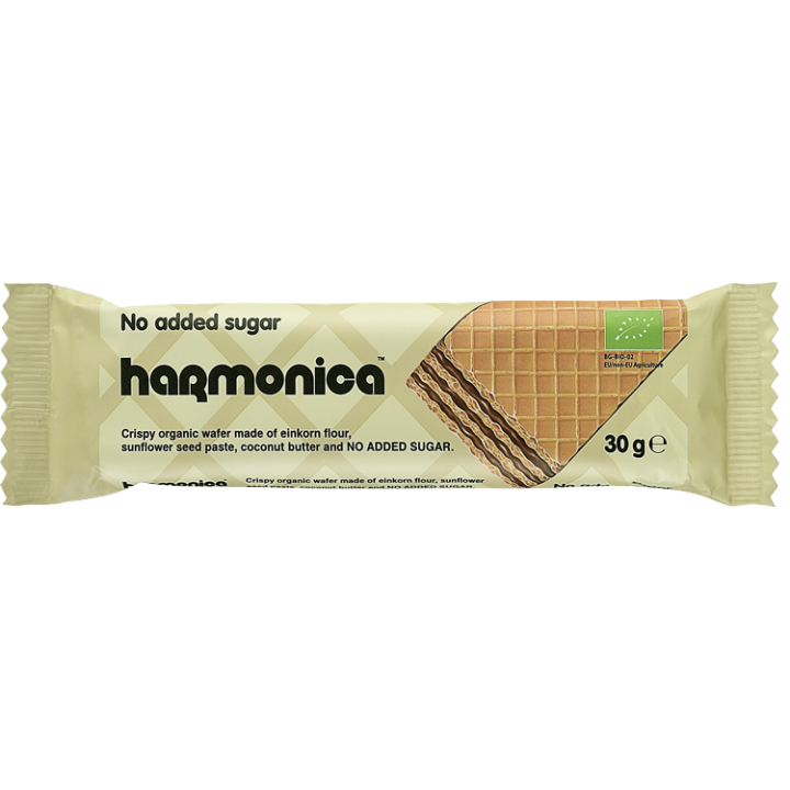 Wafelek z Samopszy z Kremem Mleczno Kakaowym bez Dodatku Cukrów BIO 30 | HARMONICA - Ekochatka