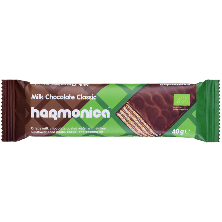 Wafelek z Samopszy z Kremem Mleczno Kakaowym w Polewie z Czekolady Mle | HARMONICA - Ekochatka