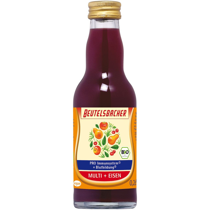 Shot na Odporność Gruszka Jabłko Marchew Czarna BIO 200ml | BEUTELSBACHER - Ekochatka