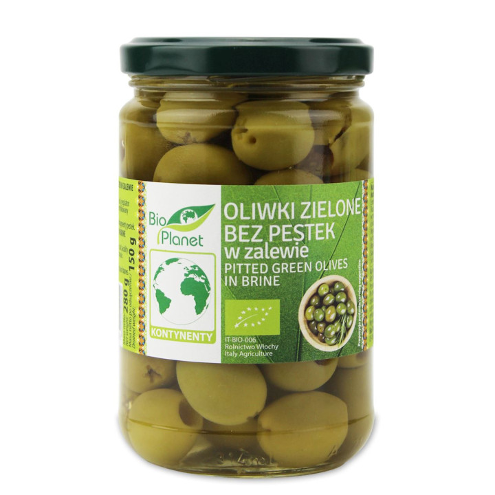 Oliwki Zielone bez Pestek w Zalewie BIO 280g (150g) | BIO PLANET - seria INNE - Ekochatka