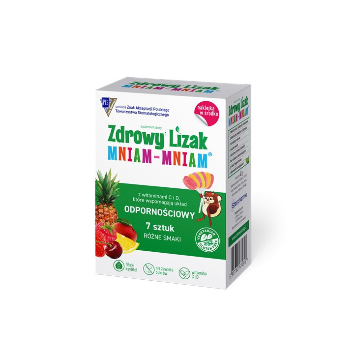 Lizaki Mix Smaków na Odporność bez Cukru Bezglutenowy (7szt.) 42g | ZDROWY LIZAK - Ekochatka