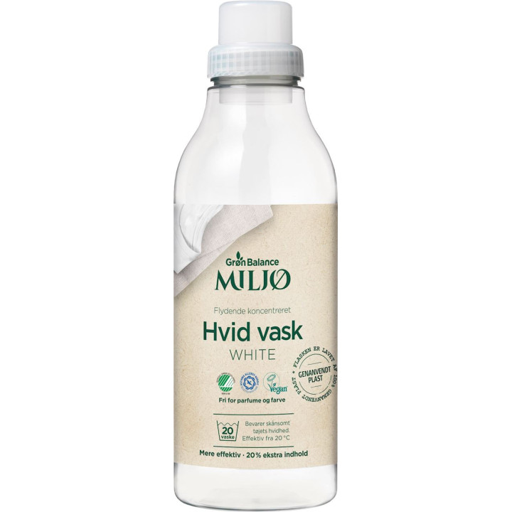 Płyn do Prania Białych Ubrań (Koncentrat) ECO 900ml (20 Prań) | GRON BALANCE - Ekochatka