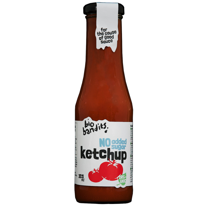 Ketchup bez Dodatku Cukrów BIO 325ml | BIO BANDITS - Ekochatka
