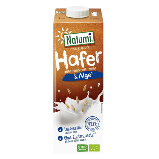 Napój Owsiany z Algami Morskimi (Wapń) bez Dodatku Cukrów BIO 1l | NATUMI - Ekochatka