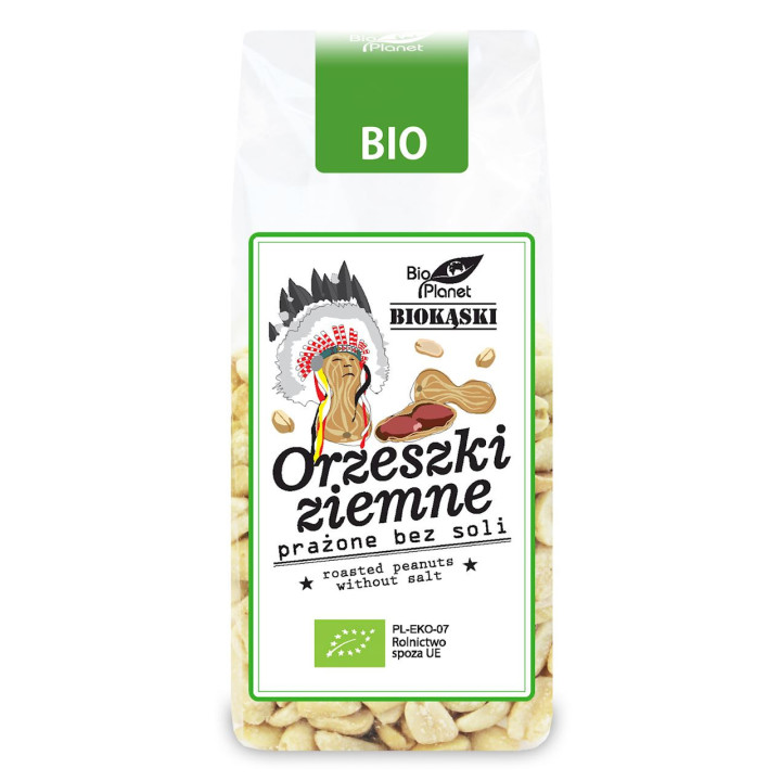 Orzeszki Ziemne Prażone bez Soli BIO 150g | BIO PLANET - seria PRZEKĄSKI - Ekochatka